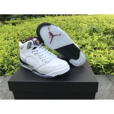 AIR JORDAN 5 RETRO GS WHITE CEMENT