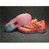 NIKE W AIR MAX 2016 ORANGE BLACK WHITE 806772-800