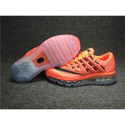 NIKE W AIR MAX 2016 ORANGE BLACK WHITE 806772-800