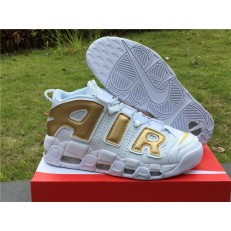 NIKE AIR MORE UPTEMPO 96 WHITE GOLD