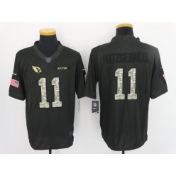 Arizona Cardinals #11 Larry Fitzgerald Anthracite 2016 Salute to Service Limited NFL Jersey