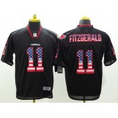 Arizona Cardinals #11 Larry Fitzgerald Black 2014 USA Flag Fashion  Nike NFL Elite Jersey