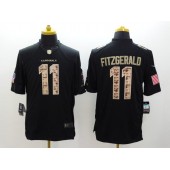 Arizona Cardinals #11 Larry Fitzgerald Black Limited Salute to Service Stitched NFL Jersey