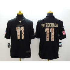 Arizona Cardinals #11 Larry Fitzgerald Black Limited Salute to Service Stitched NFL Jersey
