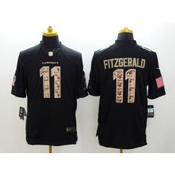 Arizona Cardinals #11 Larry Fitzgerald Black Limited Salute to Service Stitched NFL Jersey