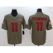 Arizona Cardinals #11 Larry Fitzgerald Olive 2017 Salute To Service Limited Nike NFL Jersey
