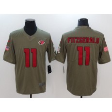 Arizona Cardinals #11 Larry Fitzgerald Olive 2017 Salute To Service Limited Nike NFL Jersey