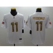Arizona Cardinals #11 Larry Fitzgerald White Salute to Service Limited Nike NFL Jersey