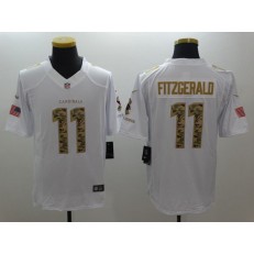 Arizona Cardinals #11 Larry Fitzgerald White Salute to Service Limited Nike NFL Jersey