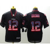 Arizona Cardinals #12 John Brown Black 2014 USA Flag Fashion  Nike NFL Elite Jersey