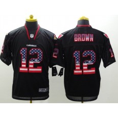 Arizona Cardinals #12 John Brown Black 2014 USA Flag Fashion  Nike NFL Elite Jersey