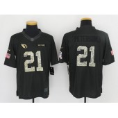 Arizona Cardinals #21 Patrick Peterson Anthracite 2016 Salute to Service Limited NFL Jersey