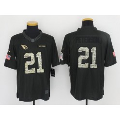 Arizona Cardinals #21 Patrick Peterson Anthracite 2016 Salute to Service Limited NFL Jersey