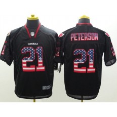 Arizona Cardinals #21 Patrick Peterson Black 2014 USA Flag Fashion  Nike NFL Elite Jersey
