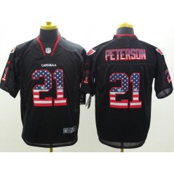 Arizona Cardinals #21 Patrick Peterson Black 2014 USA Flag Fashion  Nike NFL Elite Jersey