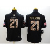 Arizona Cardinals #21 Patrick Peterson Black Limited Salute to Service Stitched NFL Jersey