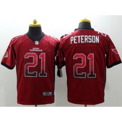 Arizona Cardinals #21 Patrick Peterson Red Drift Fashion Nike NFL Elite Jersey