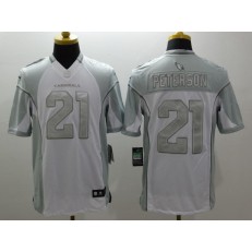 Arizona Cardinals #21 Patrick Peterson White Nike Stitched NFL Limited Platinum Jersey