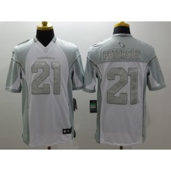 Arizona Cardinals #21 Patrick Peterson White Nike Stitched NFL Limited Platinum Jersey