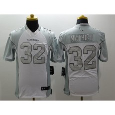 Arizona Cardinals #32 Tyrann Mathieu White Nike Stitched NFL Limited Platinum Jersey