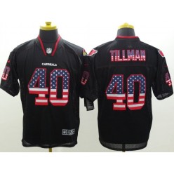 Arizona Cardinals #40 Pat Tillman Black 2014 USA Flag Fashion  Nike NFL Elite Jersey