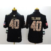 Arizona Cardinals #40 Pat Tillman Black Limited Salute to Service Stitched NFL Jersey