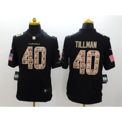 Arizona Cardinals #40 Pat Tillman Black Limited Salute to Service Stitched NFL Jersey