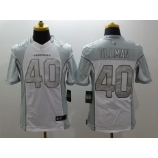 Arizona Cardinals #40 Pat Tillman White Nike Stitched NFL Limited Platinum Jersey