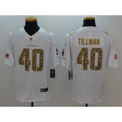 Arizona Cardinals #40 Pat Tillman White Salute to Service Limited Nike NFL Jersey