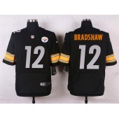 Pittsburgh Steelers #12 Terry Bradshaw Black Men Elite Football Nike NFL Jersey
