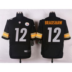 Pittsburgh Steelers #12 Terry Bradshaw Black Men Elite Football Nike NFL Jersey