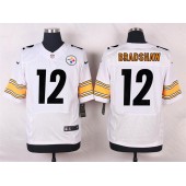Pittsburgh Steelers #12 Terry Bradshaw White Men Football Elite Nike NFL Jersey