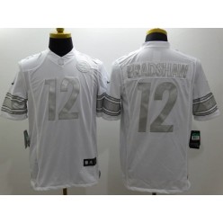 Pittsburgh Steelers #12 Terry Bradshaw White Men Stitched Nike NFL Limited Platinum Jersey