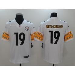 Pittsburgh Steelers #19 JuJu Smith-Schuster White Vapor Untouchable Limited Men Nike NFL Jersey