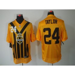 Pittsburgh Steelers #24 Ike Taylor Gold 1933s Throwback Elite Nike NFL Jersey
