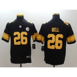 Pittsburgh Steelers #26 Le Veon Bell Black Color Rush Limited Men Nike NFL Jersey