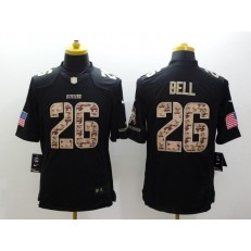Pittsburgh Steelers #26 Le Veon Bell Black Men Stitched Nike NFL Limited Salute to Service Jersey