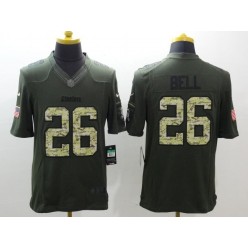 Pittsburgh Steelers #26 Le Veon Bell Green Salute To Service Limited Men Nike NFL Jersey