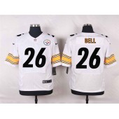 Pittsburgh Steelers #26 Le Veon Bell White Men Football Elite Nike NFL Jersey