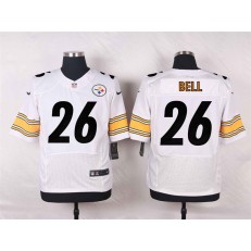 Pittsburgh Steelers #26 Le Veon Bell White Men Football Elite Nike NFL Jersey