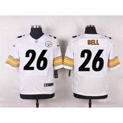 Pittsburgh Steelers #26 Le Veon Bell White Men Football Elite Nike NFL Jersey