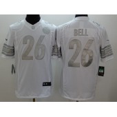 Pittsburgh Steelers #26 Le Veon Bell White Men Stitched Nike NFL Limited Platinum Jersey
