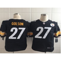 Pittsburgh Steelers #27 Senquez Golson Black Men Elite Football Nike NFL Jersey