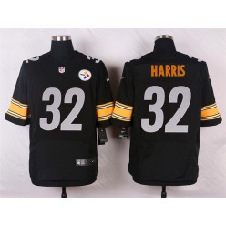 Pittsburgh Steelers #32 Franco Harris Black Men Elite Football Nike NFL Jersey
