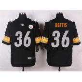 Pittsburgh Steelers #36 Jerome Bettis Black Men Elite Football Nike NFL Jersey