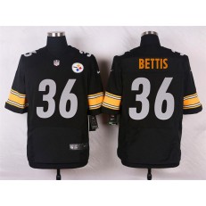 Pittsburgh Steelers #36 Jerome Bettis Black Men Elite Football Nike NFL Jersey