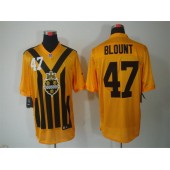 Pittsburgh Steelers #47 Mel Blount Gold 1933s Throwback Elite Nike NFL Jersey