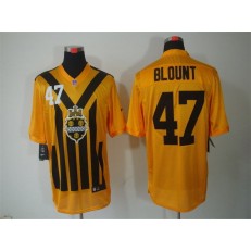 Pittsburgh Steelers #47 Mel Blount Gold 1933s Throwback Elite Nike NFL Jersey