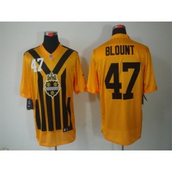 Pittsburgh Steelers #47 Mel Blount Gold 1933s Throwback Elite Nike NFL Jersey