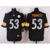 Pittsburgh Steelers #53 Maurkice Pouncey Black Men Elite Football Nike NFL Jersey